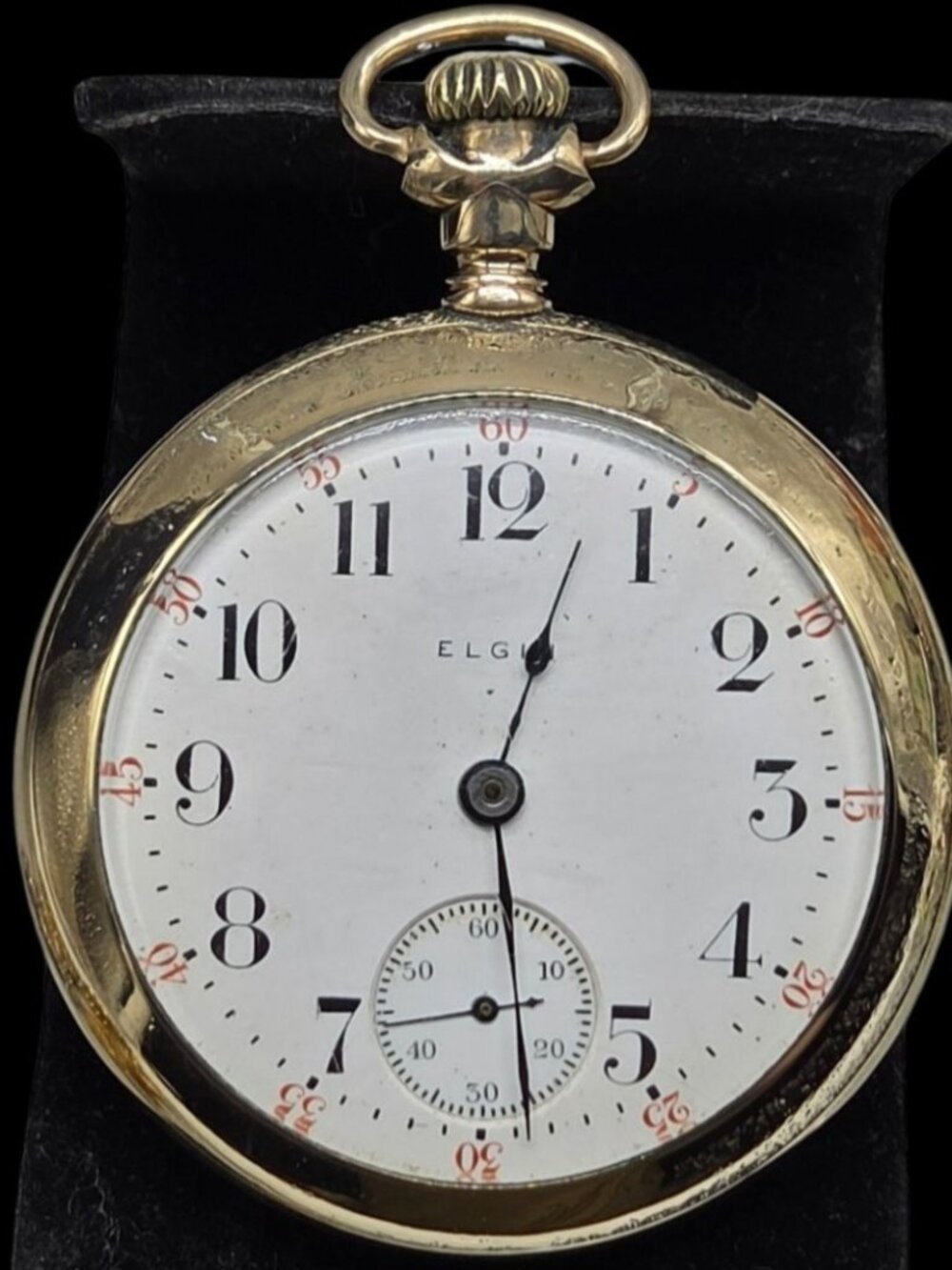 Antique Elgin 1910 Pocket Watch Open Face Grade 379 Model5 18s 17j RARE 12K MADE